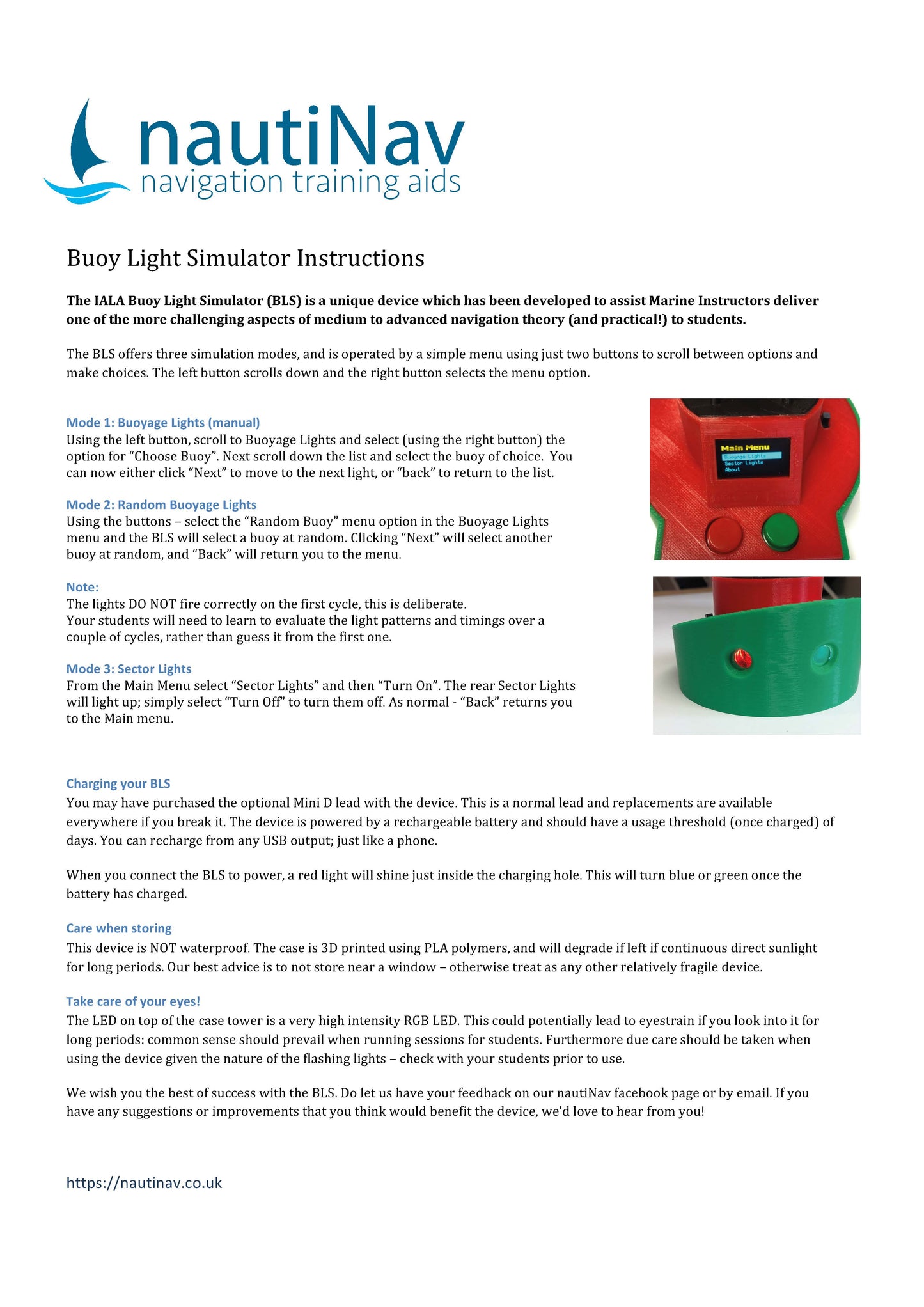 IALA Buoy Light Simulator